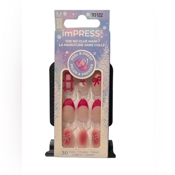 Kiss imPRESS pink and Nude Press-On Nails - Picture 4 of 7